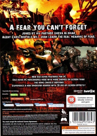 Resident Evil 5 [PC] [Multi Incl. Español] [DVD9] [+Extras] [FLS]
