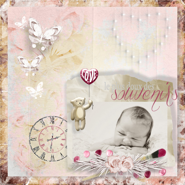cherry love and roses kit simplette page karine koccy